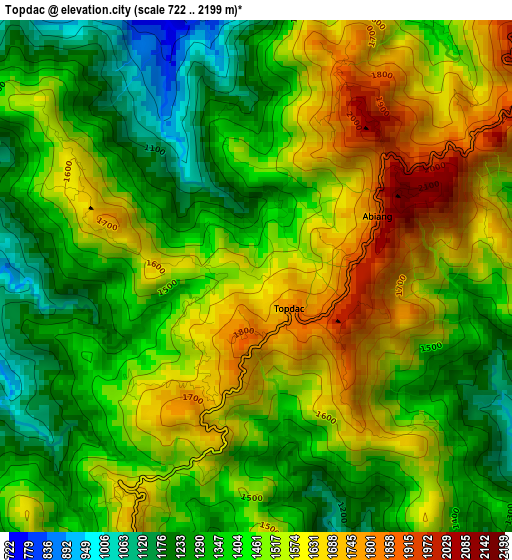 Topdac elevation map