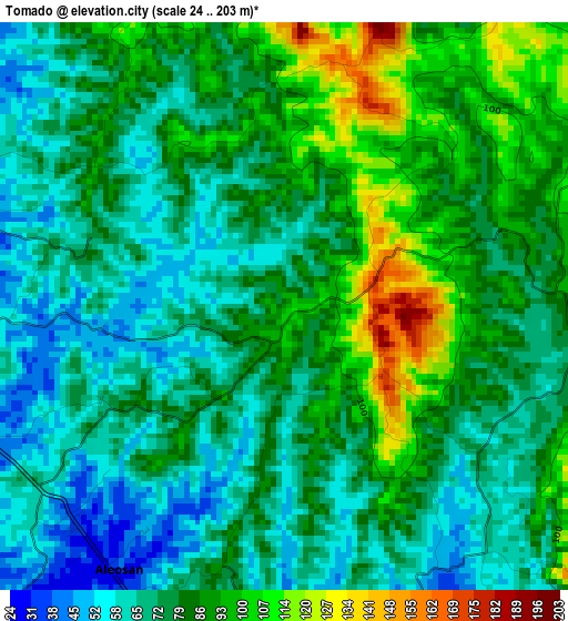 Tomado elevation map