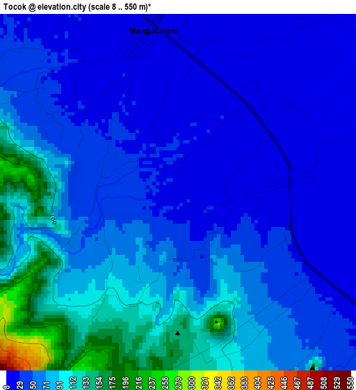 Tocok elevation map