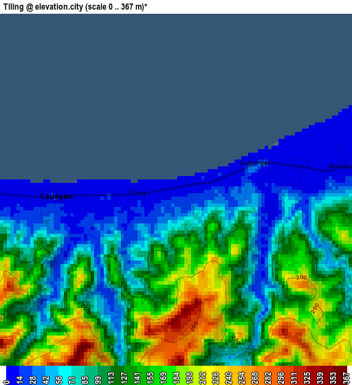 Tiling elevation map