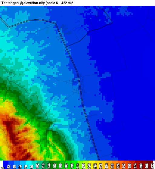 Tantangan elevation map