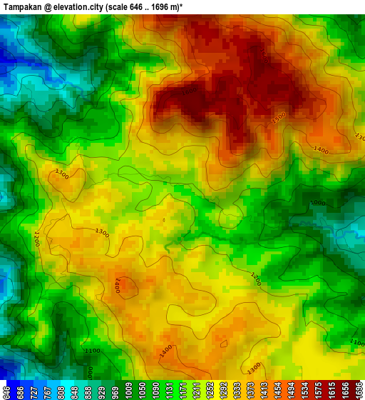 Tampakan elevation map