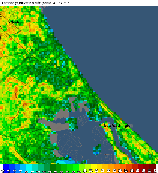 Tambac elevation map