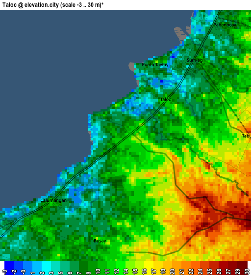 Taloc elevation map