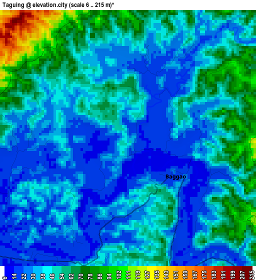 Taguing elevation map