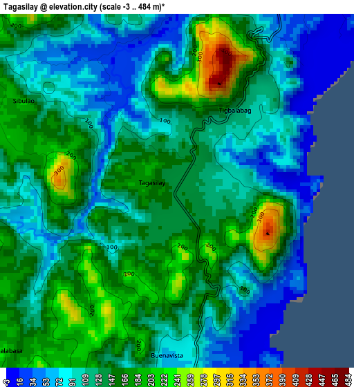 Tagasilay elevation map