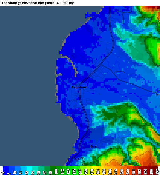 Tagoloan elevation map