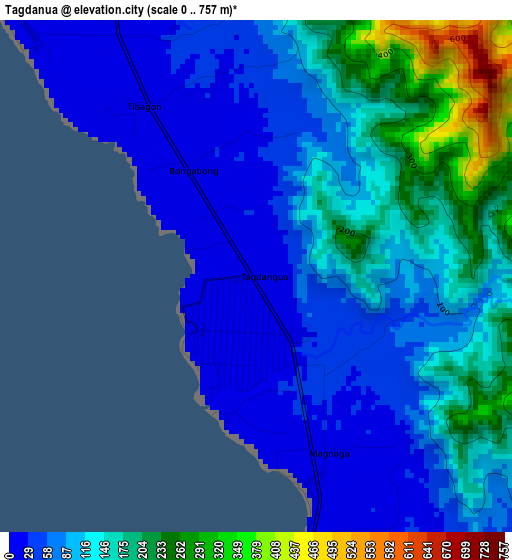 Tagdanua elevation map