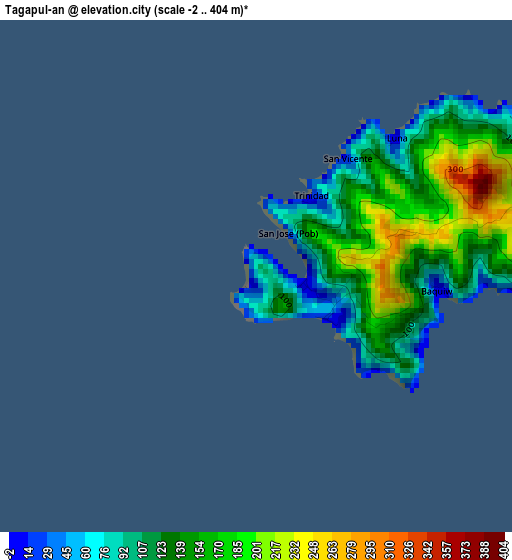 Tagapul-an elevation map