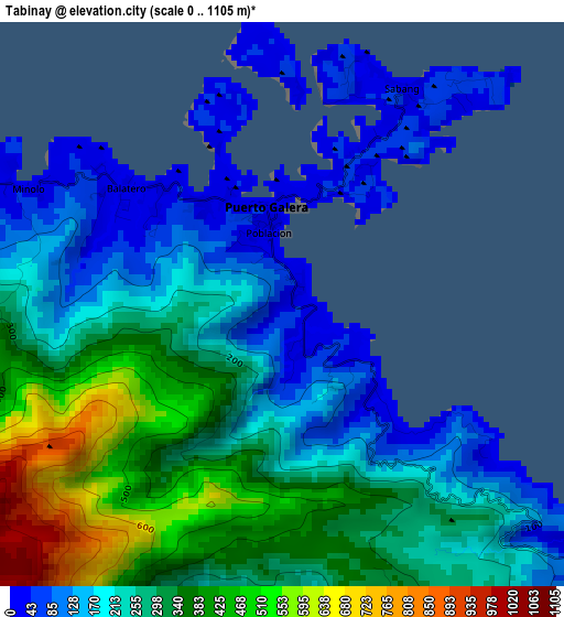 Tabinay elevation map