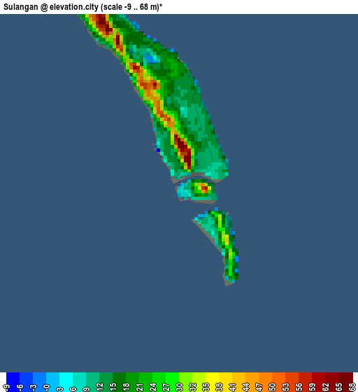 Sulangan elevation map