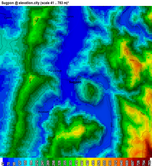 Sugpon elevation map