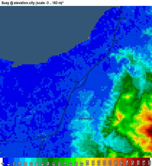 Suay elevation map