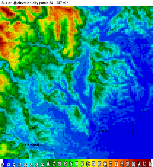 Suz-on elevation map