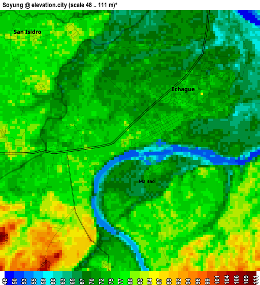 Soyung elevation map