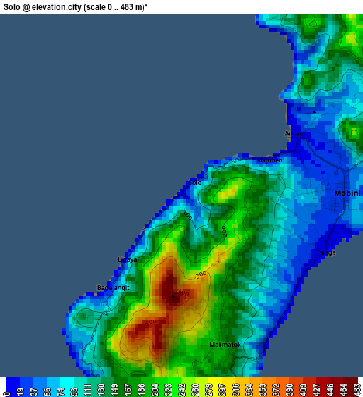 Solo elevation map