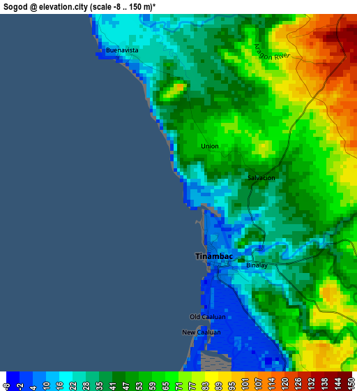 Sogod elevation map