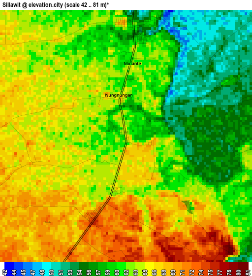 Sillawit elevation map