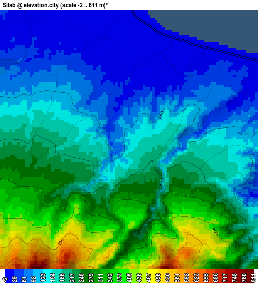 Silab elevation map