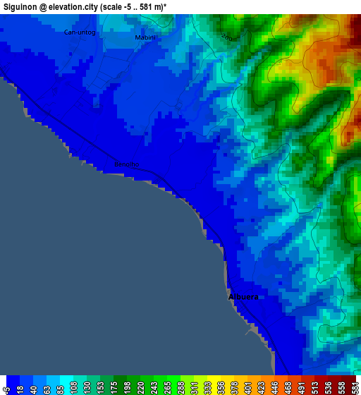 Siguinon elevation map