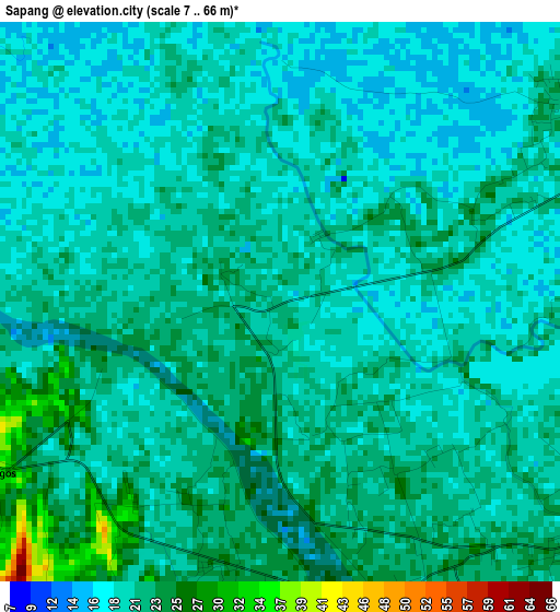 Sapang elevation map