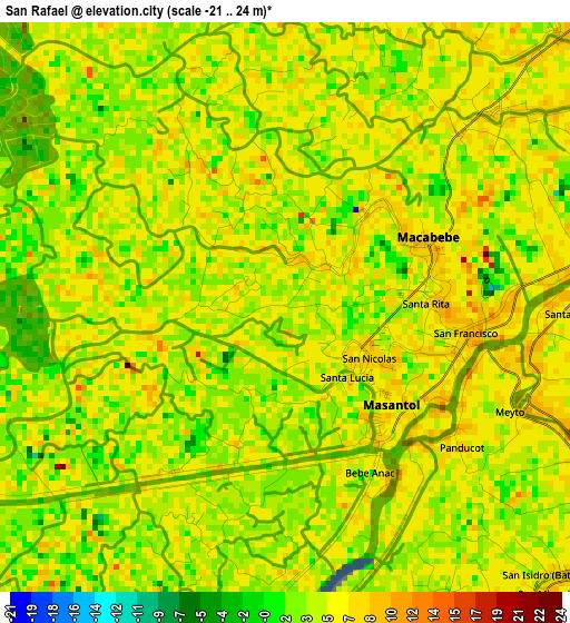 San Rafael elevation map