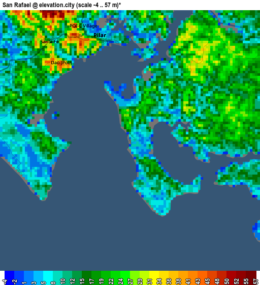 San Rafael elevation map