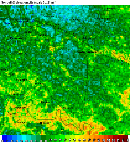 Sonquil elevation map