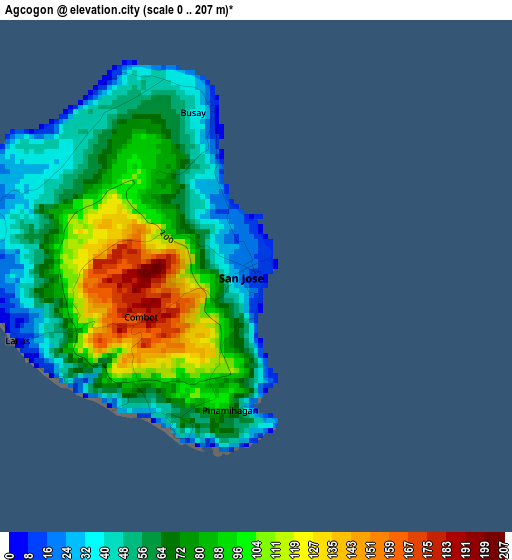 Agcogon elevation map