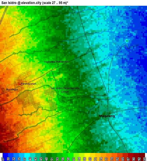 San Isidro elevation map