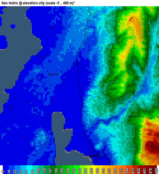 San Isidro elevation map