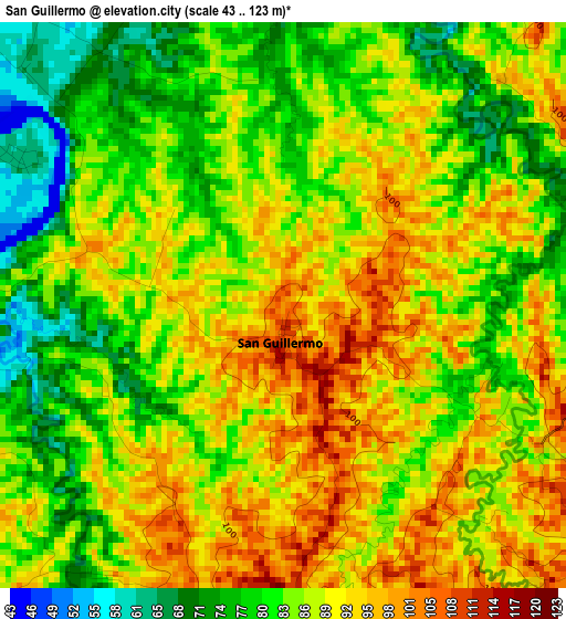 San Guillermo elevation map