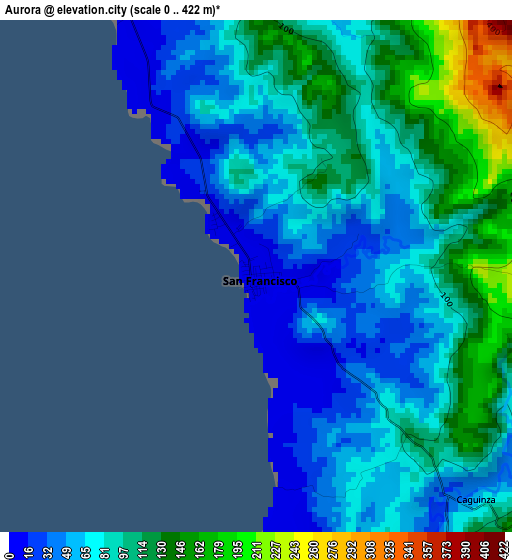 Aurora elevation map