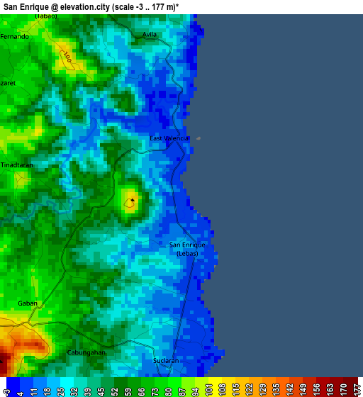 San Enrique elevation map