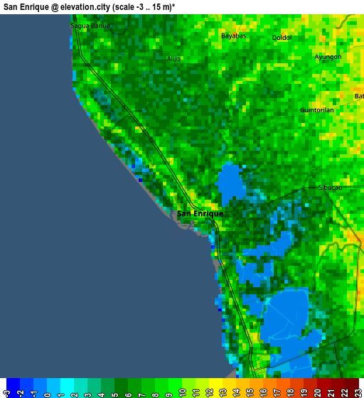 San Enrique elevation map