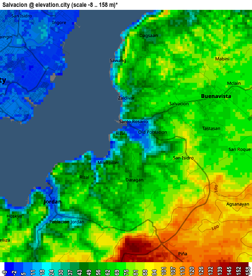 Salvacion elevation map