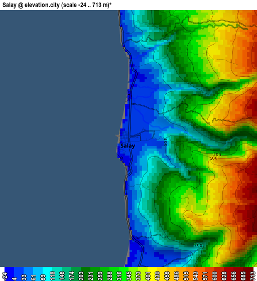 Salay elevation map