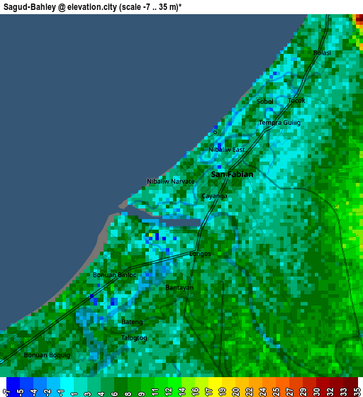 Sagud-Bahley elevation map