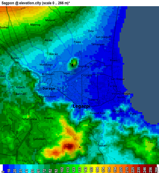 Sagpon elevation map