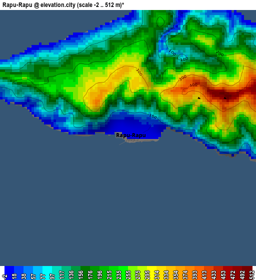 Rapu-Rapu elevation map