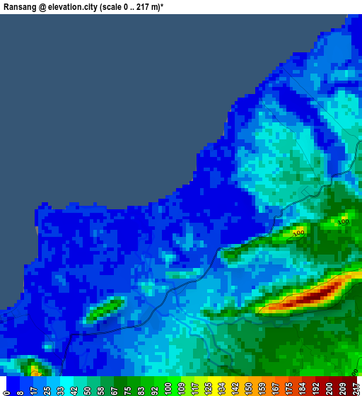 Ransang elevation map