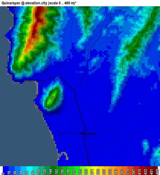 Quinarayan elevation map