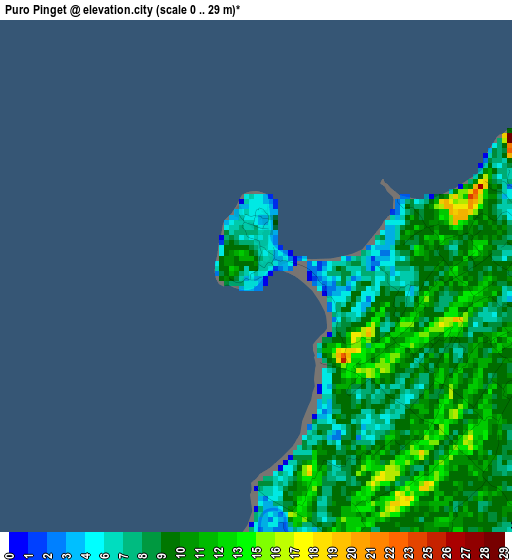 Puro Pinget elevation map