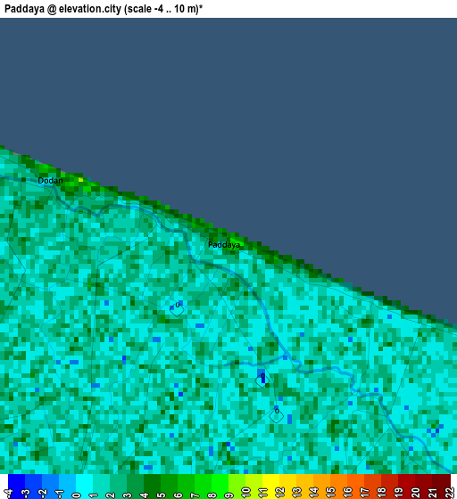 Paddaya elevation map