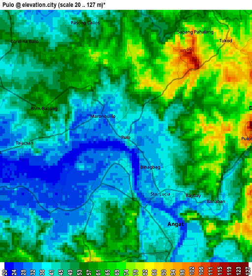 Pulo elevation map