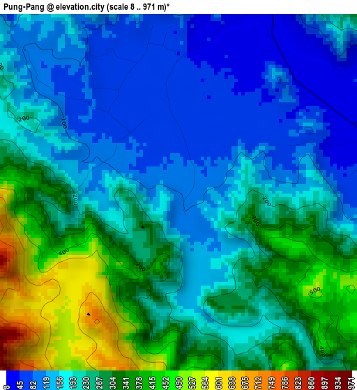 Pung-Pang elevation map