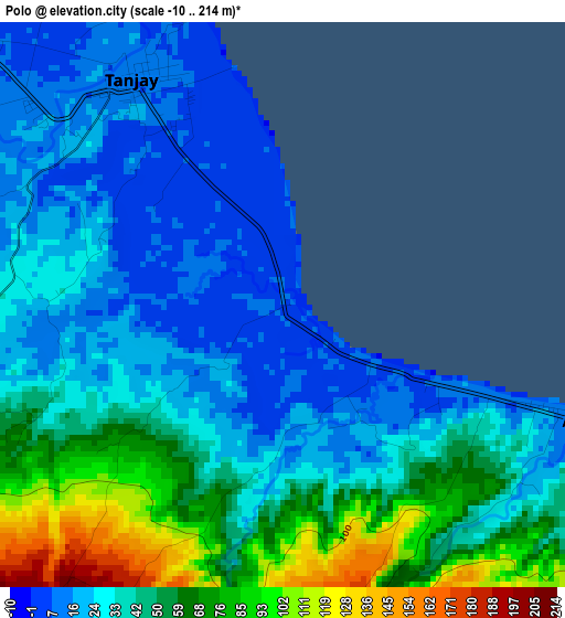 Polo elevation map