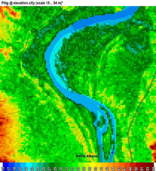 Pilig elevation map