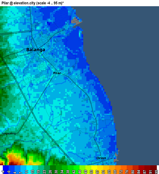 Pilar elevation map