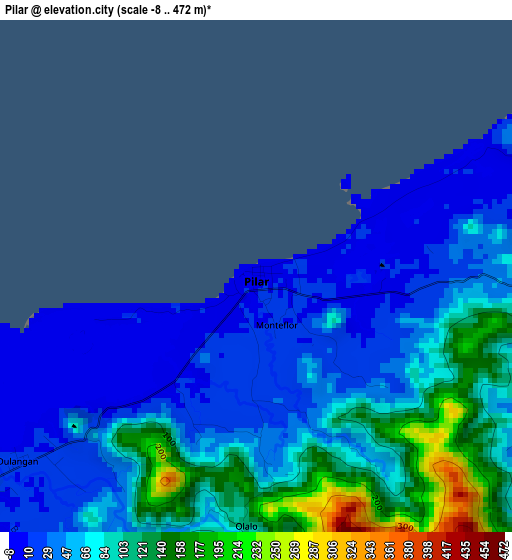 Pilar elevation map